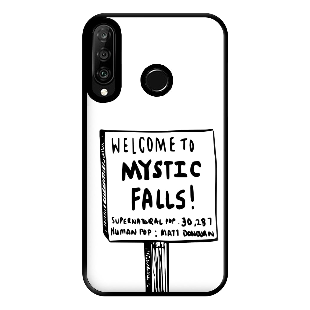 Welcome to Mystic Falls - VD Phone Case for Huawei P30 Lite