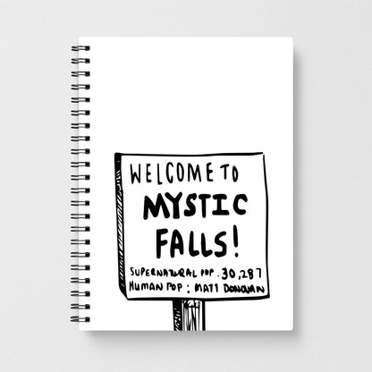 Welcome to Mystic Falls - Vampire Diaries Notebook - Fun Cases