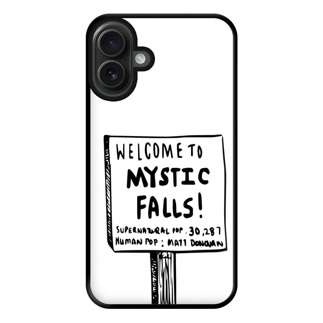 Welcome to Mystic Falls - VD Phone Case for iPhone 16 Plus