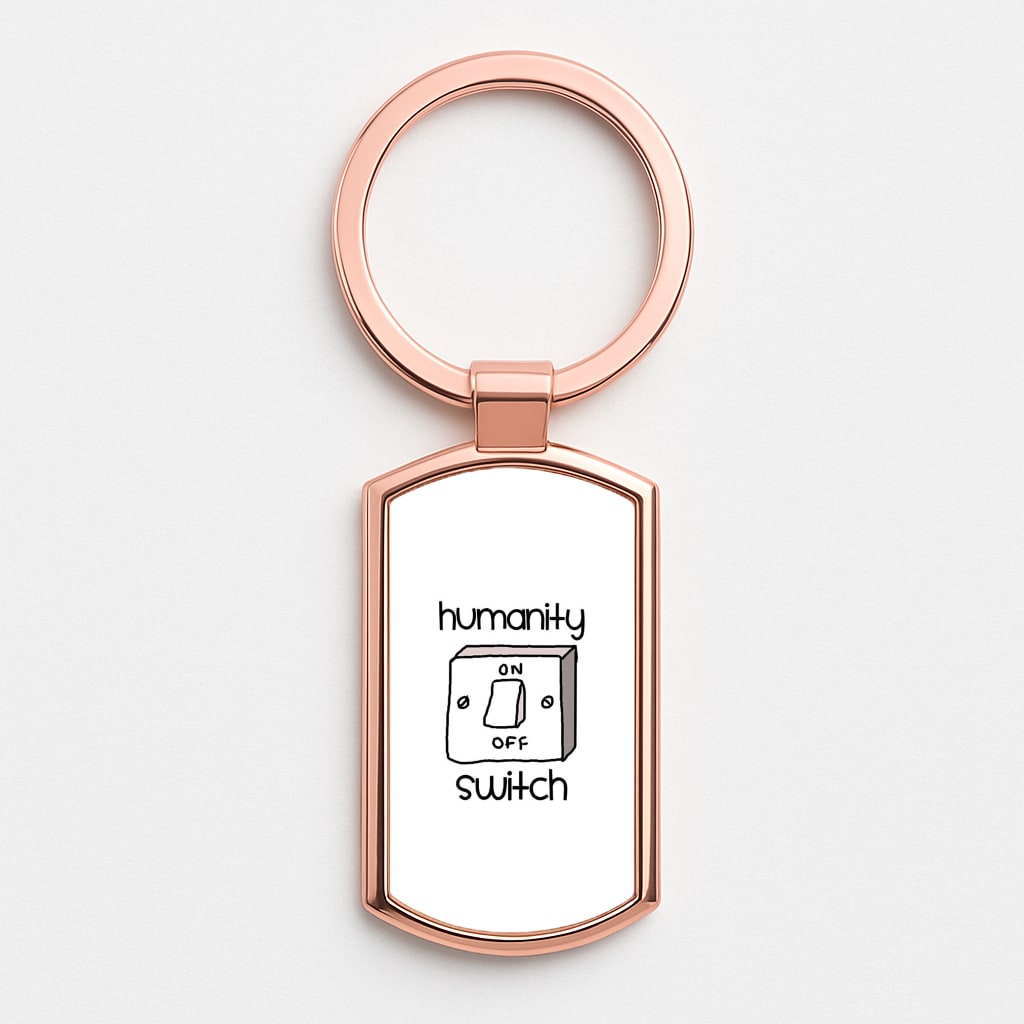 Humanity Switch - VD Rose Gold Keyring