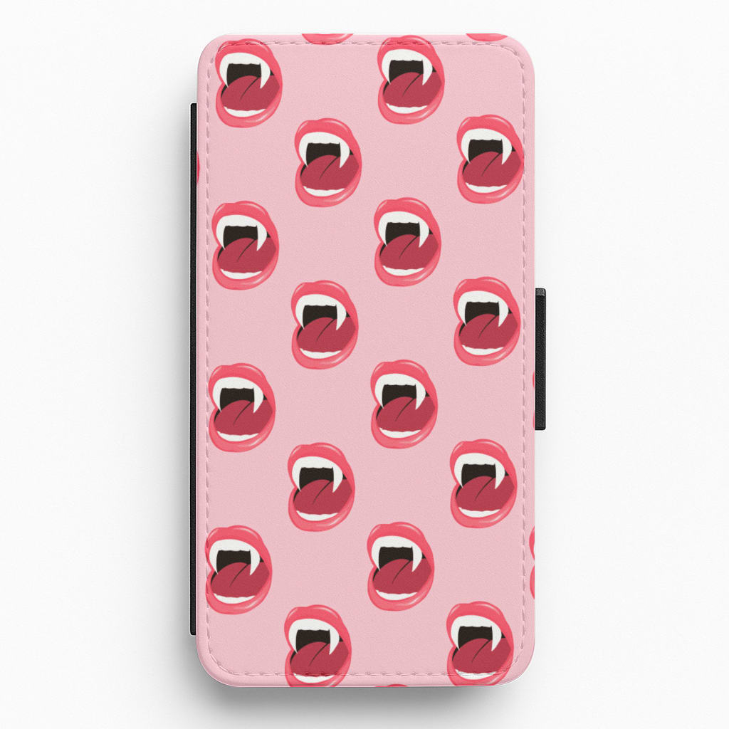 Vampire Pattern Flip / Wallet Phone Case