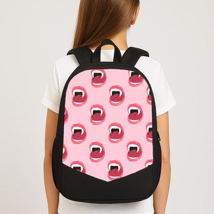 Vampire Pattern Large School Bag