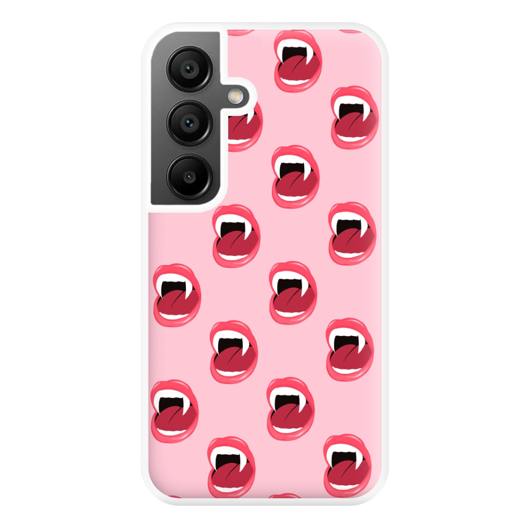 Vampire Pattern Phone Case for Galaxy A55