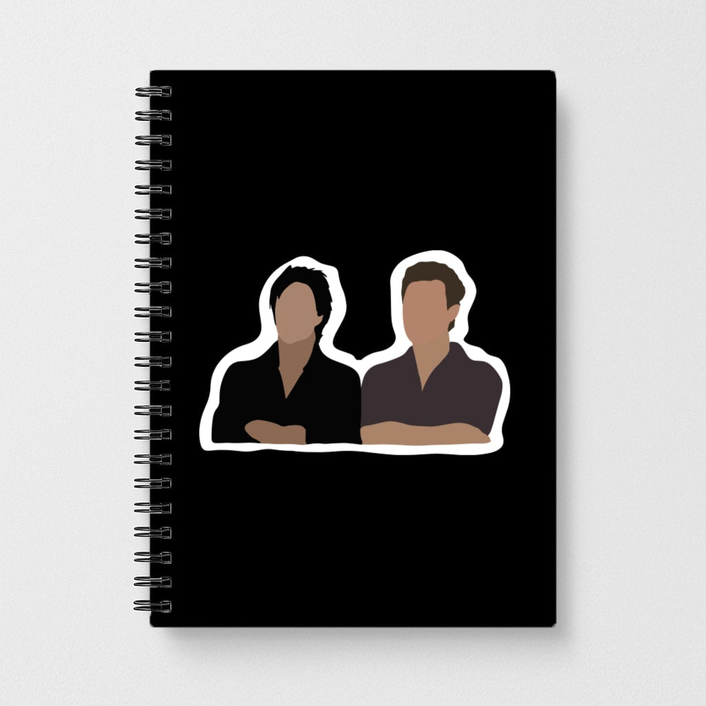 Salvatore Cartoons - Vampire Diaries Notebook