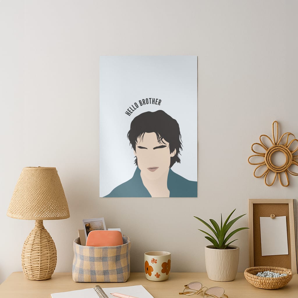 Hello Brother Cartoon - VD Art Print