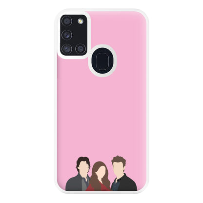 Elena, Damon And Stefan - VD Phone Case for Galaxy A21s