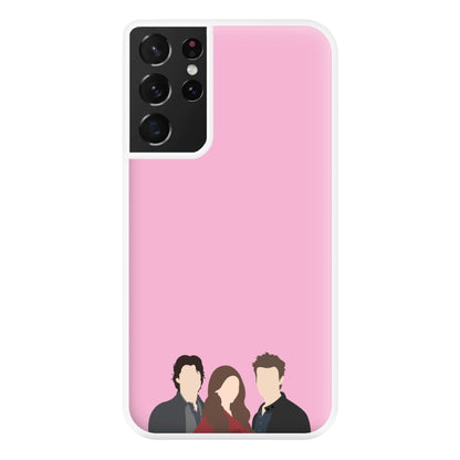 Elena, Damon And Stefan - VD Phone Case for Galaxy S21 Ultra