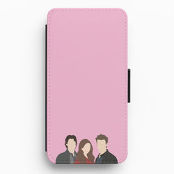 Elena, Damon And Stefan - VD Flip / Wallet Phone Case