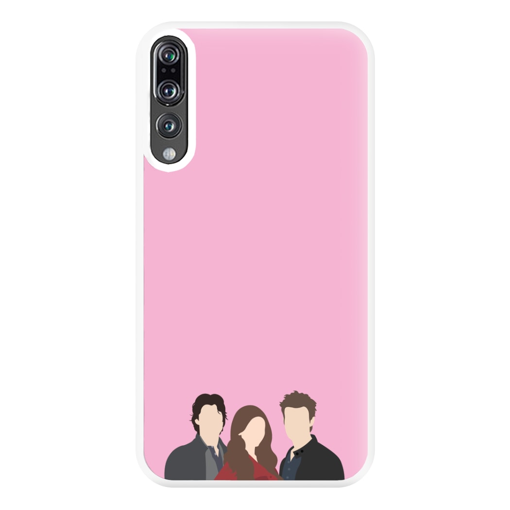 Elena, Damon And Stefan - VD Phone Case for Huawei P20 Pro