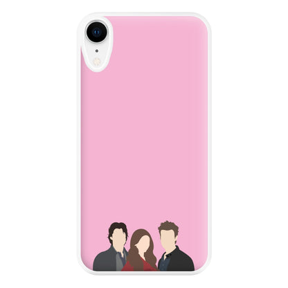 Elena, Damon And Stefan - VD Phone Case for iPhone XR