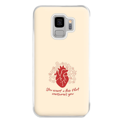 You Want A Love That Consumes You - VD Phone Case for Galaxy S9 Plus