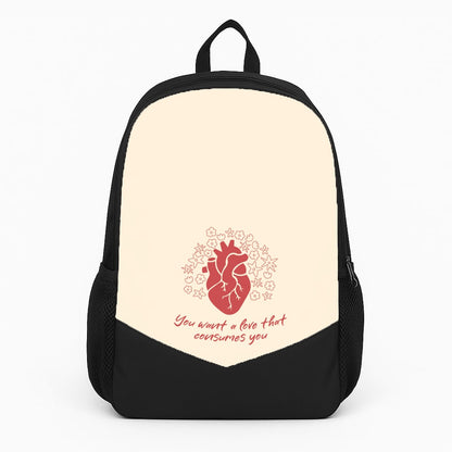 You Want A Love That Consumes You - VD Large Backpack