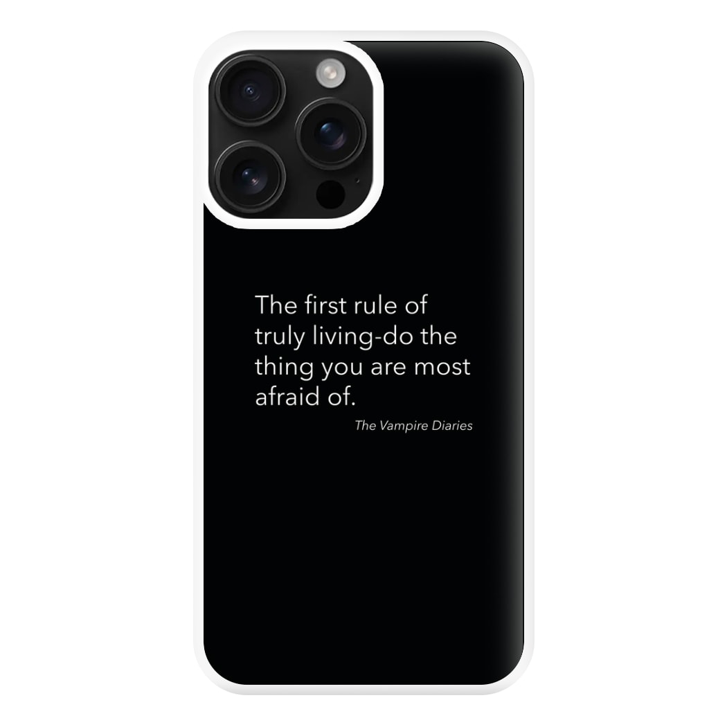 The First Rule Of Truly Living - VD Phone Case