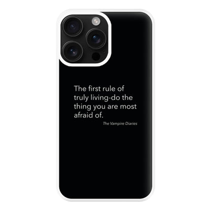 The First Rule Of Truly Living - VD Phone Case for iPhone 16 Pro Max