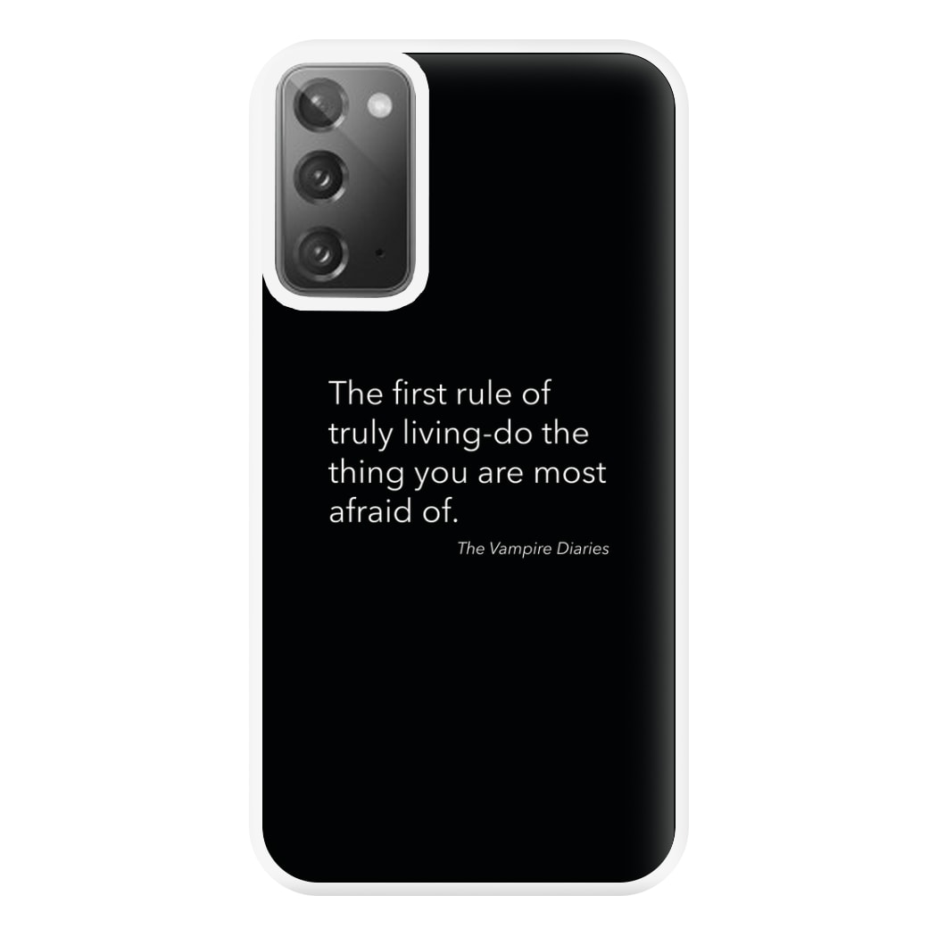 The First Rule Of Truly Living - VD Phone Case for Galaxy Note 20 Ultra