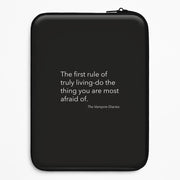 The First Rule Of Truly Living - VD Laptop Sleeve 1