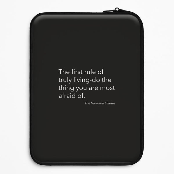 The First Rule Of Truly Living - VD Universal Laptop Sleeve