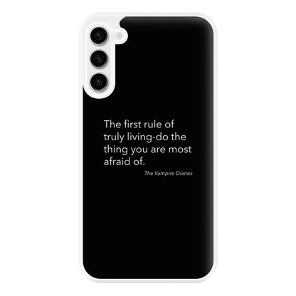 The First Rule Of Truly Living - VD Phone Case for Galaxy S23FE