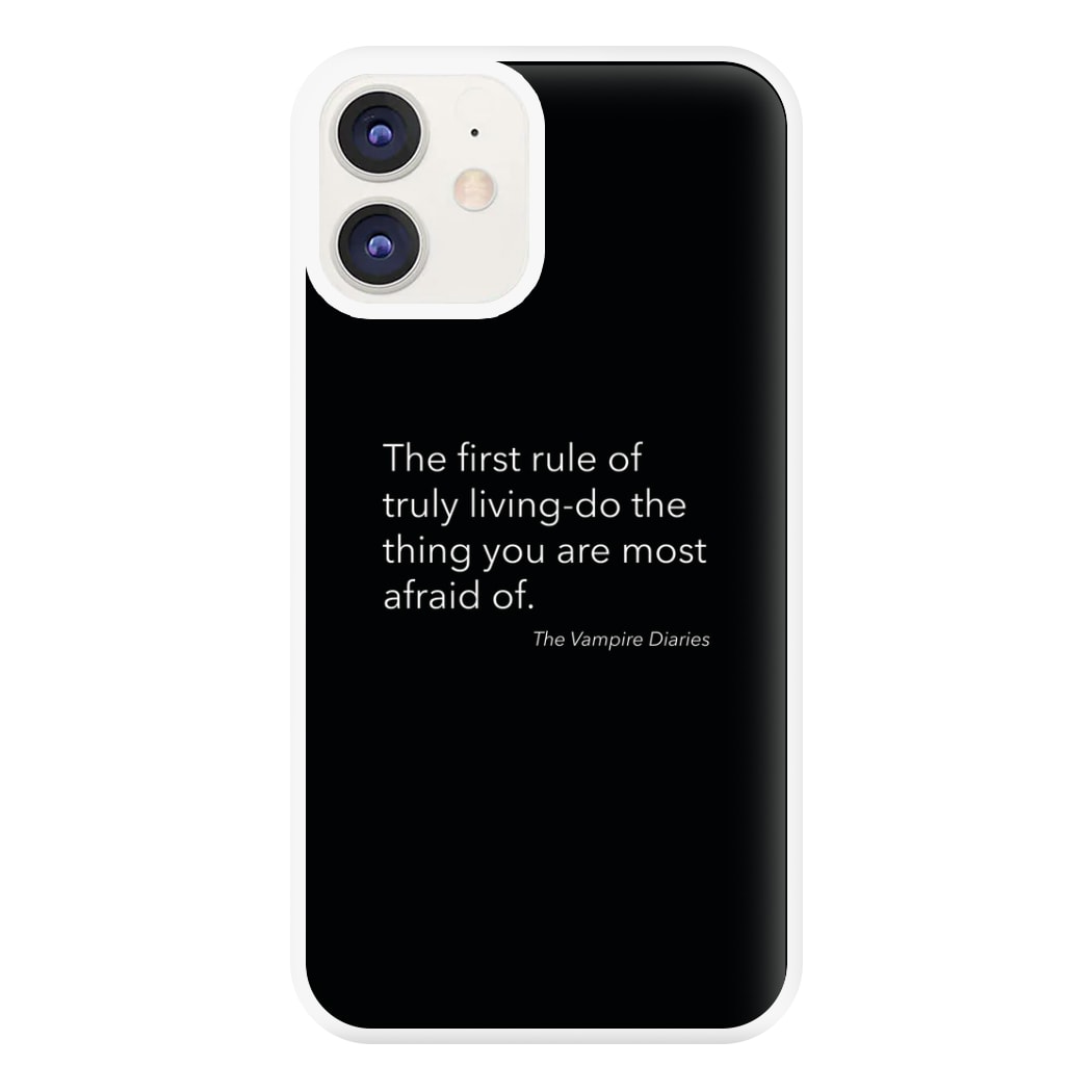 The First Rule Of Truly Living - VD Phone Case for iPhone 12 / 12 Pro