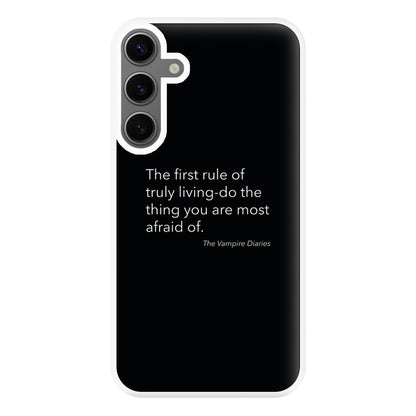 The First Rule Of Truly Living - VD Phone Case for Galaxy S24FE