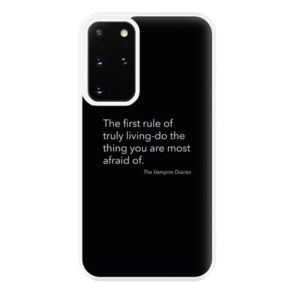 The First Rule Of Truly Living - VD Phone Case for Galaxy S20 Plus