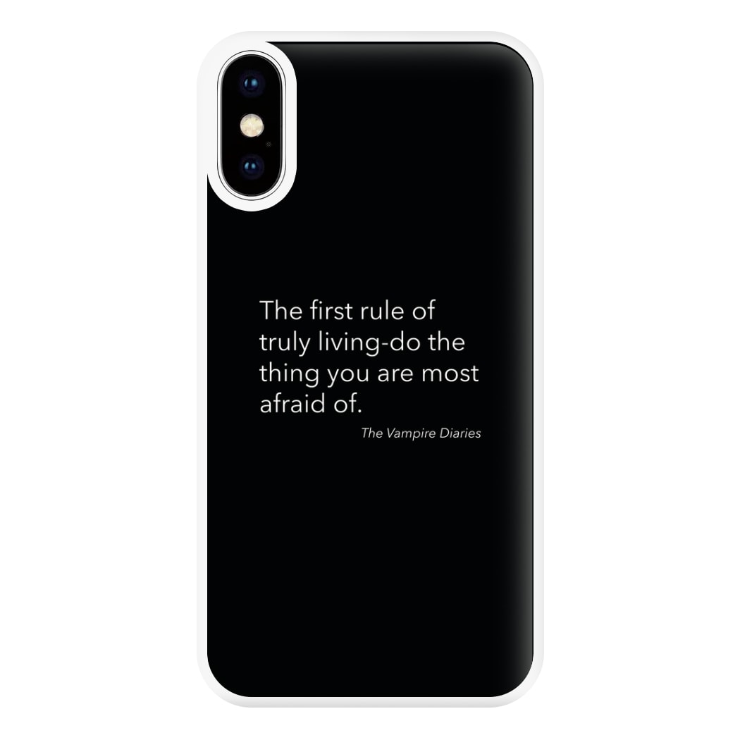 The First Rule Of Truly Living - VD Phone Case for iPhone XS Max