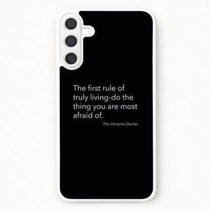 The First Rule Of Truly Living - VD Phone Case for Galaxy A57