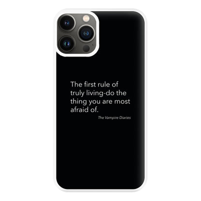 The First Rule Of Truly Living - VD Phone Case for iPhone 11 Pro Max