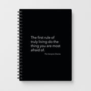 The First Rule Of Truly Living - VD Notebook 1