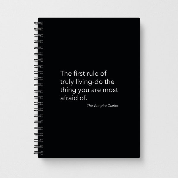 The First Rule Of Truly Living - VD Notebook