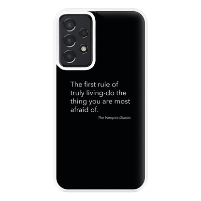 The First Rule Of Truly Living - VD Phone Case for Galaxy A52 / A52s