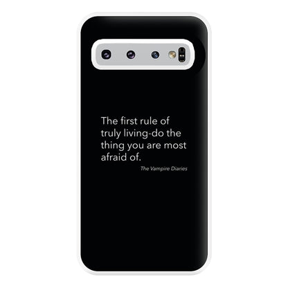 The First Rule Of Truly Living - VD Phone Case for Galaxy S10 Plus