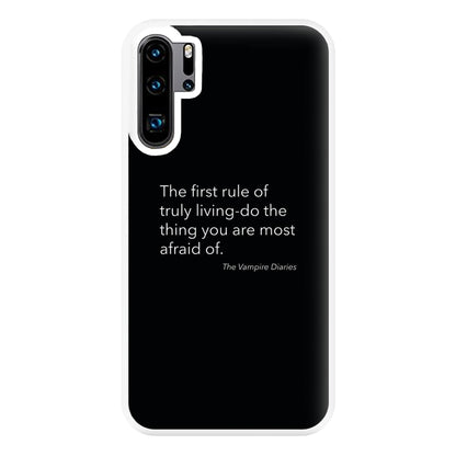 The First Rule Of Truly Living - VD Phone Case for Huawei P30 Pro