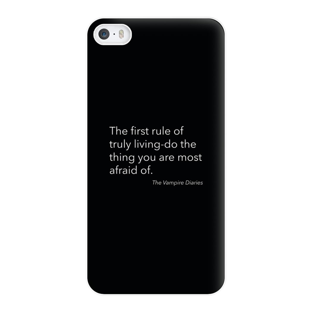 The First Rule Of Truly Living - VD Phone Case for iPhone 5 / 5s / SE 2016