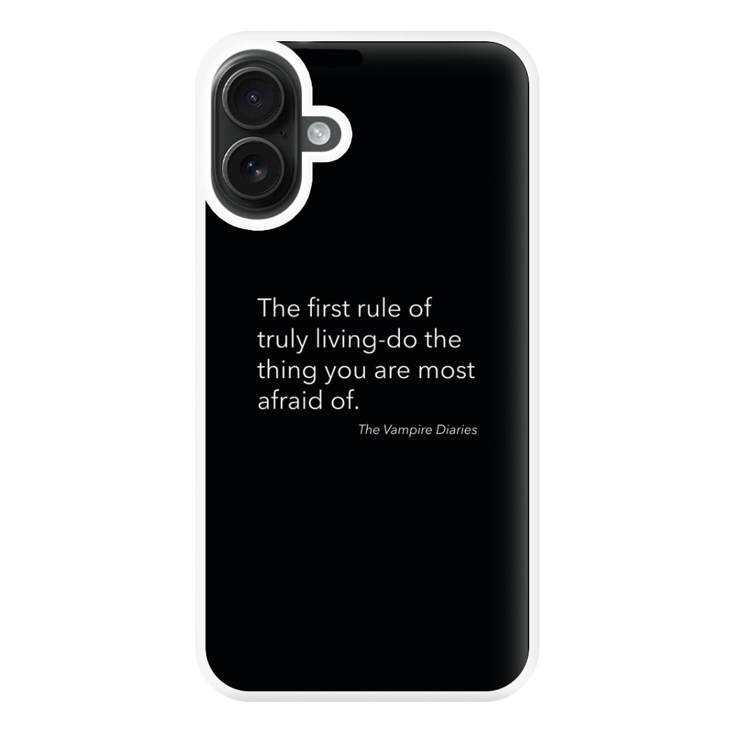 The First Rule Of Truly Living - VD Phone Case for iPhone 16 Plus