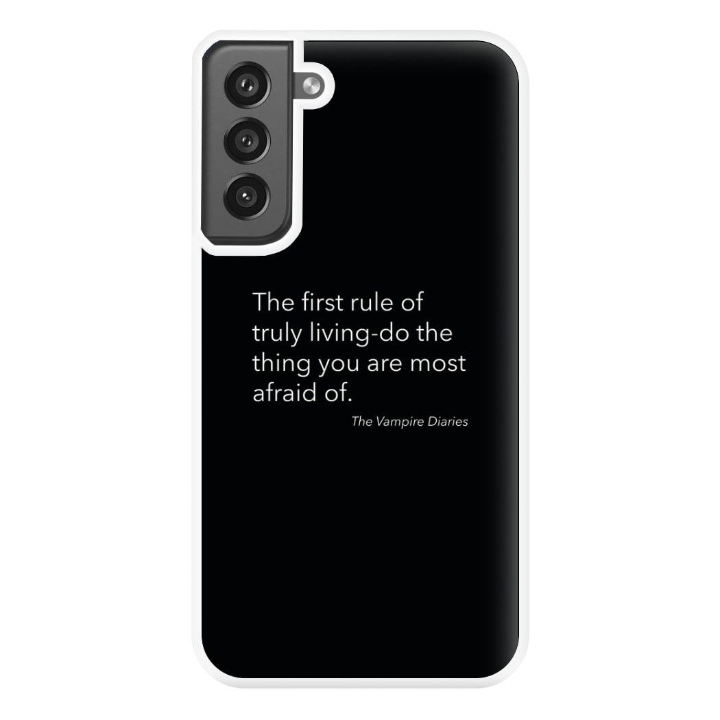 The First Rule Of Truly Living - VD Phone Case for Galaxy S21FE