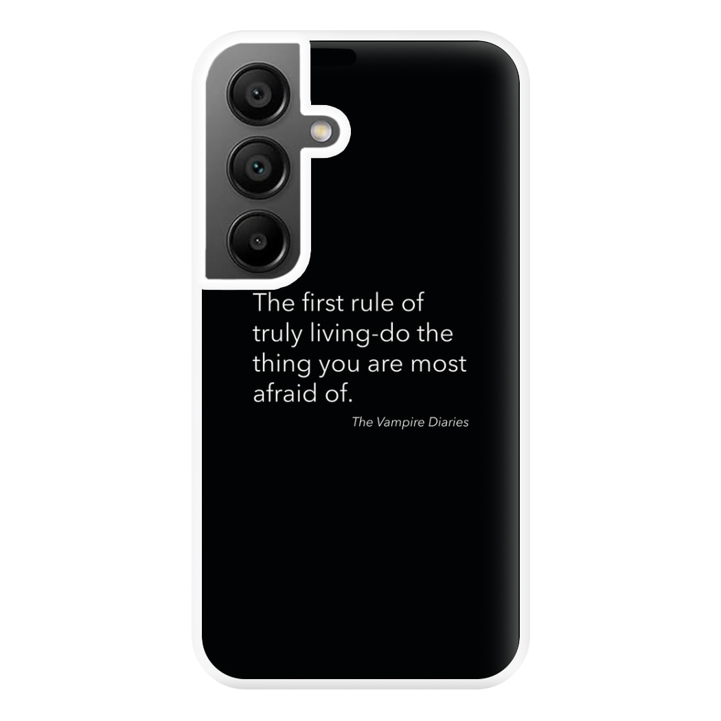 The First Rule Of Truly Living - VD Phone Case for Galaxy A55