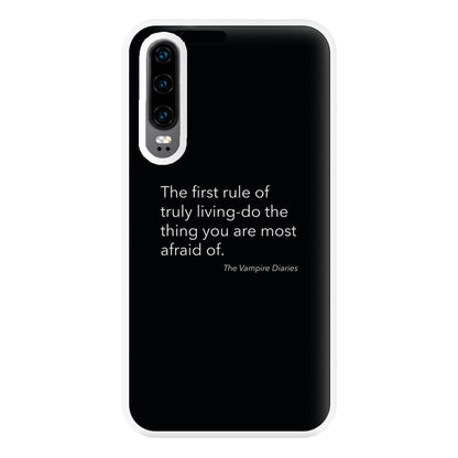 The First Rule Of Truly Living - VD Phone Case for Huawei P30