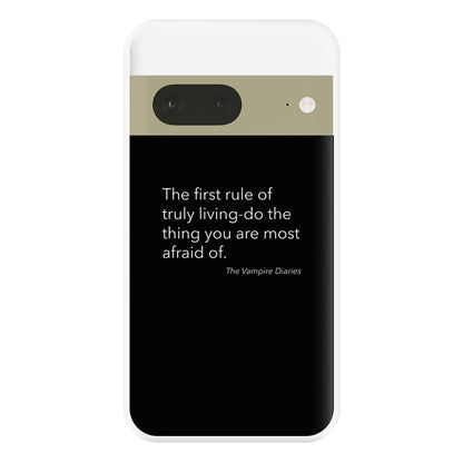 The First Rule Of Truly Living - VD Phone Case for Google Pixel 7a