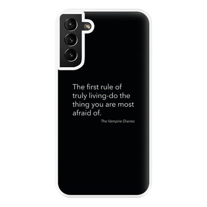 The First Rule Of Truly Living - VD Phone Case for Galaxy S21 Plus