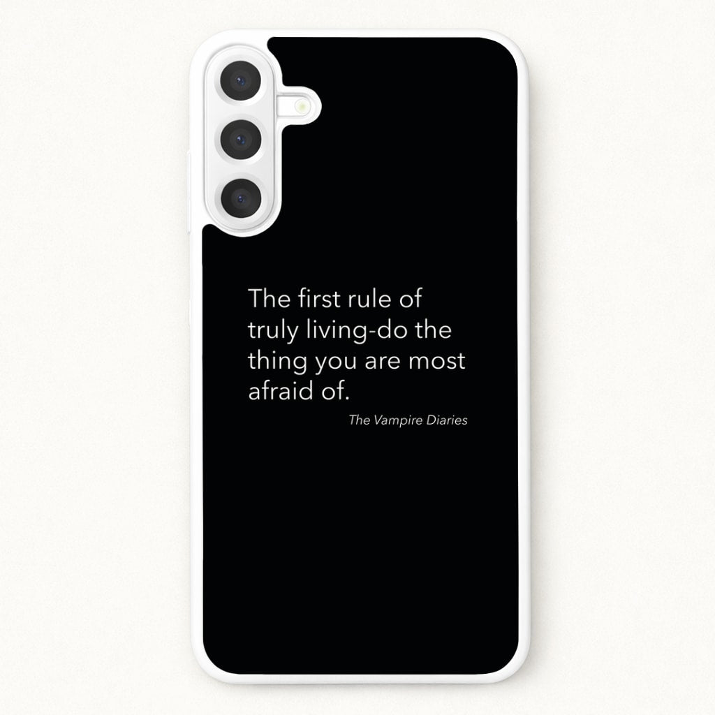 The First Rule Of Truly Living - VD Phone Case for Galaxy A37
