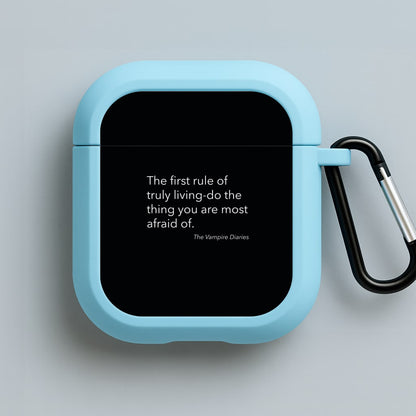 The First Rule Of Truly Living - VD Blue AirPods Case