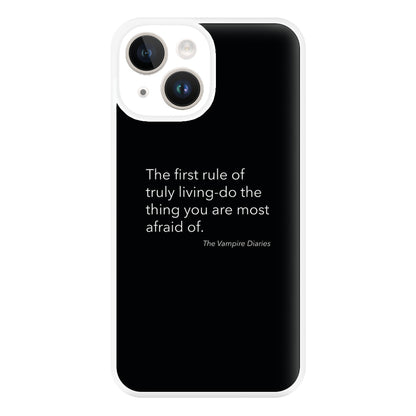 The First Rule Of Truly Living - VD Phone Case for iPhone 14