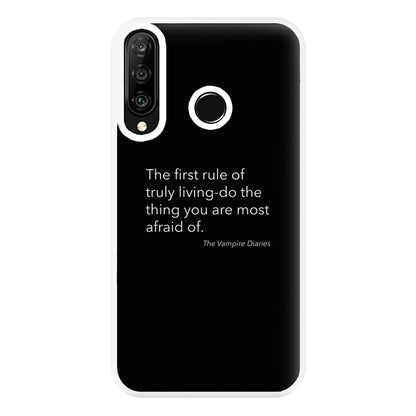 The First Rule Of Truly Living - VD Phone Case for Huawei P30 Lite