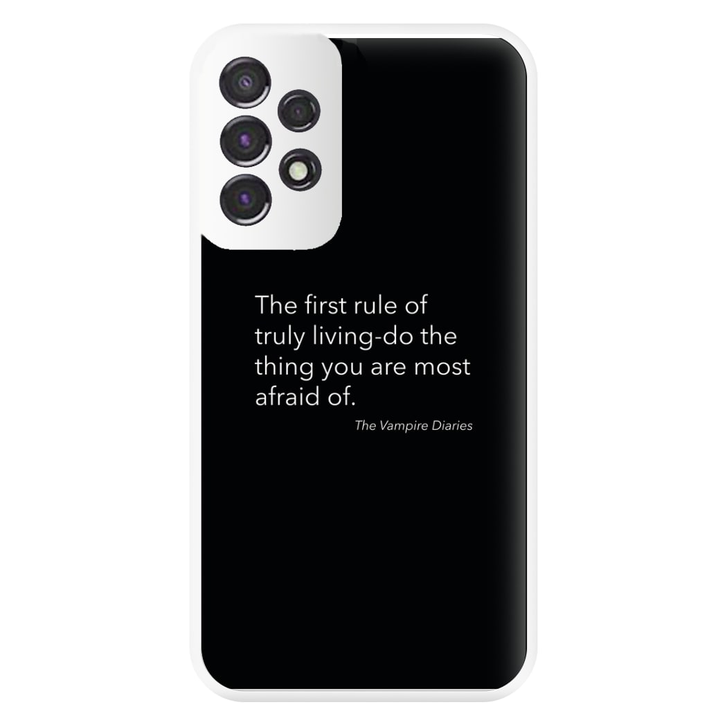 The First Rule Of Truly Living - VD Phone Case for Galaxy A53