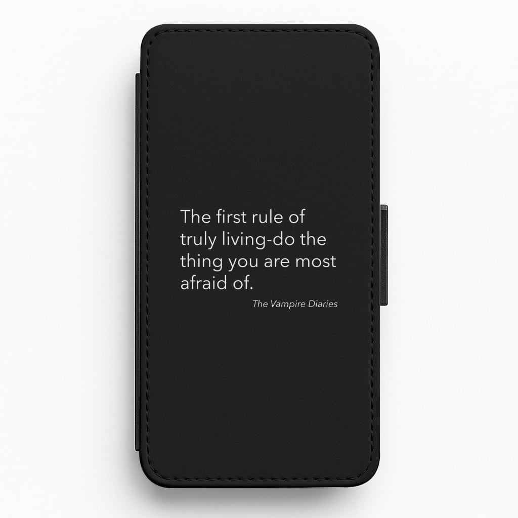 The First Rule Of Truly Living - VD Flip / Wallet Phone Case