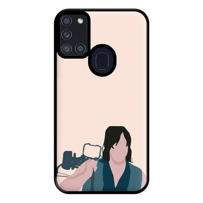 Daryl And His Crossbow - TWD Phone Case for Galaxy A21s