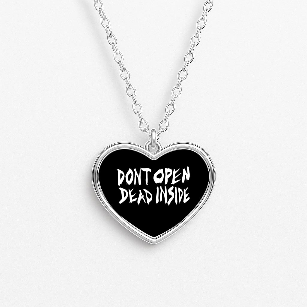 Don't Open Dead Inside - TWD Heart Necklace