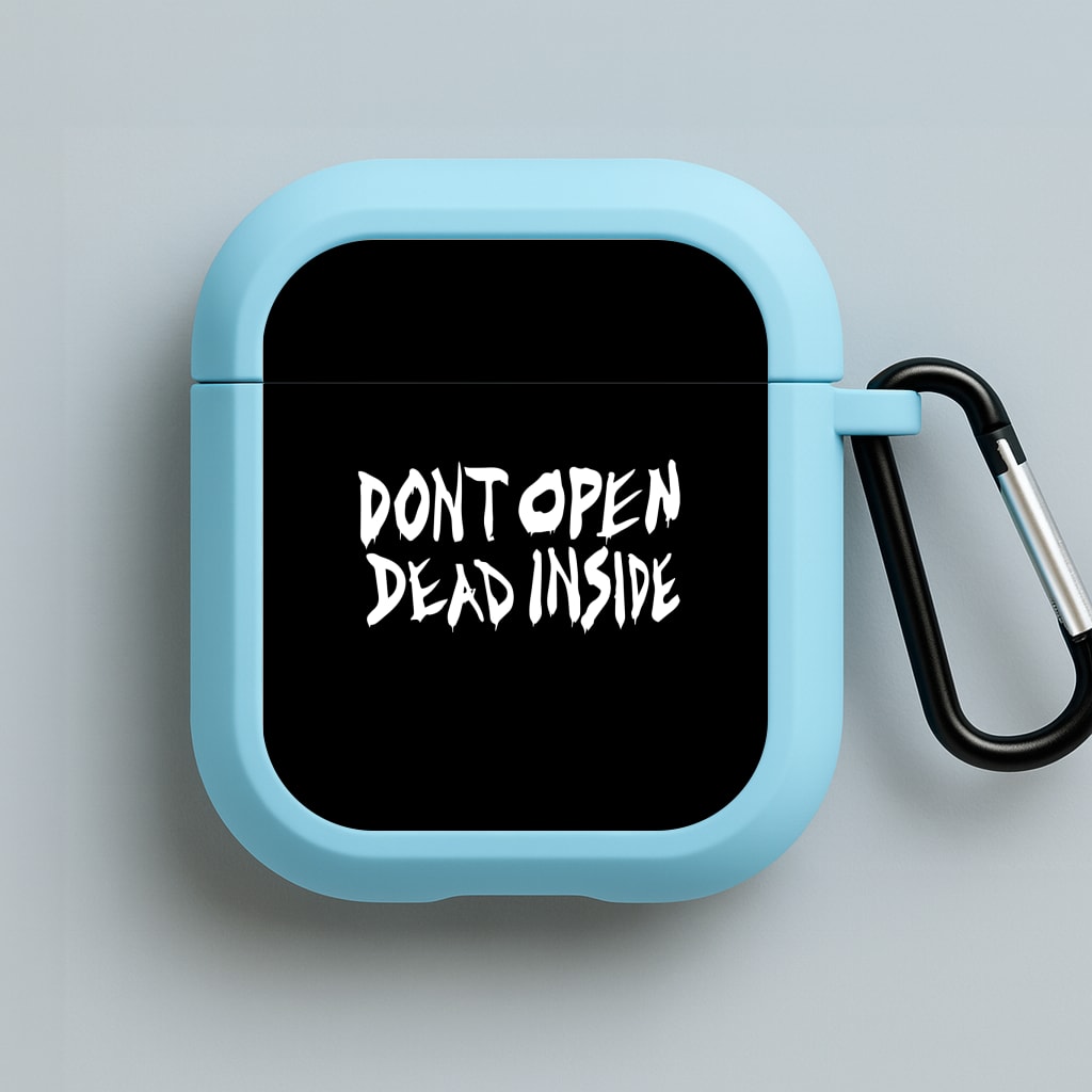 Don't Open Dead Inside - TWD Blue AirPods Case