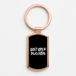Don't Open Dead Inside - TWD Rose Gold Keyring